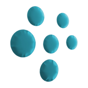 décorations mat 6 paredes de acero azul agua Pinset - Zieta
