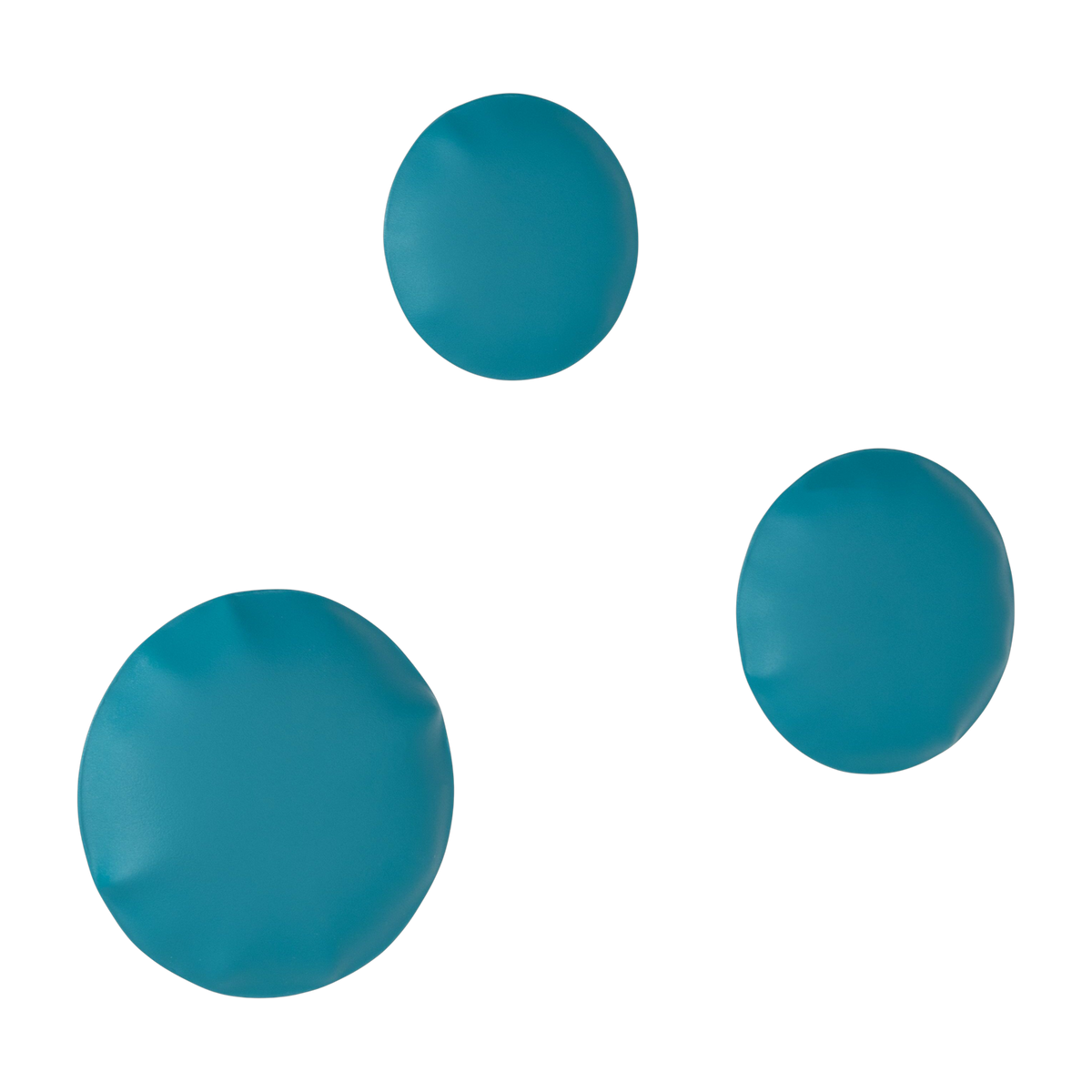 3 décorations water blue steel murals mat Pinset - Zieta