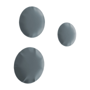 décorations mat 3 supporti da parete in acciaio grigio-blu Pinset - Zieta