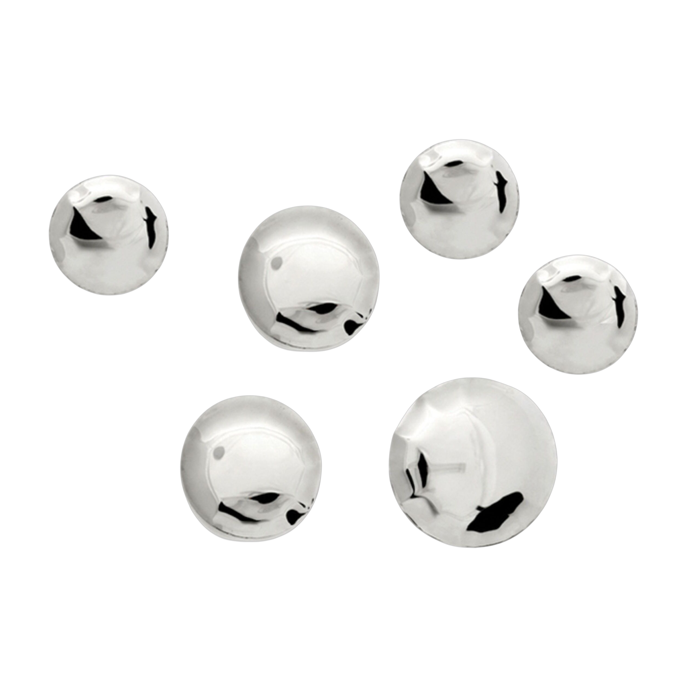 6 décorations Wandbilder aus poliertem Edelstahl Pinset -. Zieta