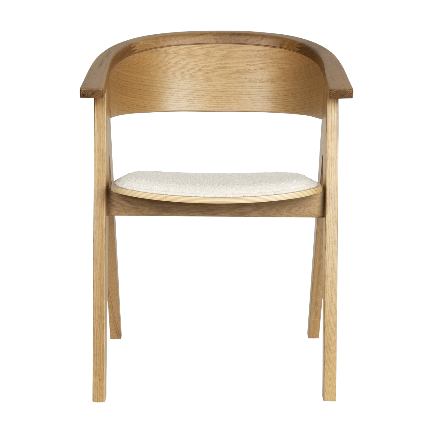 Chaise avec accoudoirs en chêne naturel 79cm NDSM - Zuiver