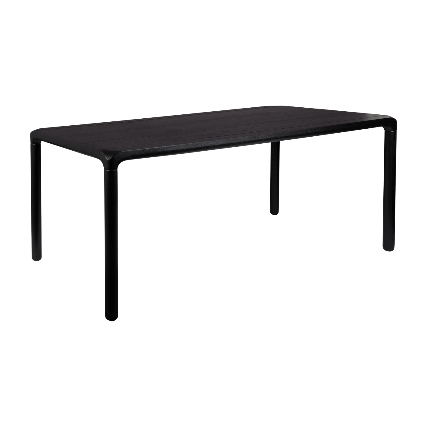 Black ash dining table 160x90cm Storm - Zuiver