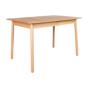 Mesa de comedor rectangular con hoja extensible en roble natural 120/162x80cm Glimps - Zuiver