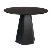 Esstisch ronde aus schwarzer Esche 100x76cm Pilar -. Zuiver