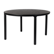 Table à manger ronde en frêne noir 128x75cm Storm - Zuiver