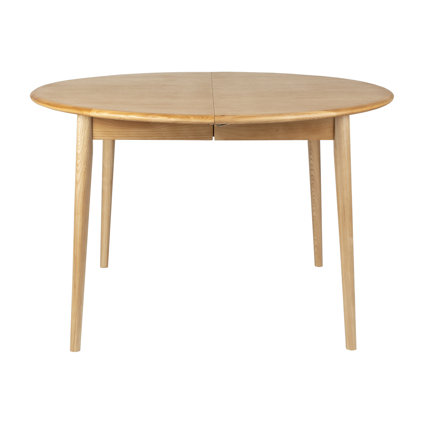 Table à manger ronde avec rallonge en chêne naturel 120/160cm Twist - Zuiver