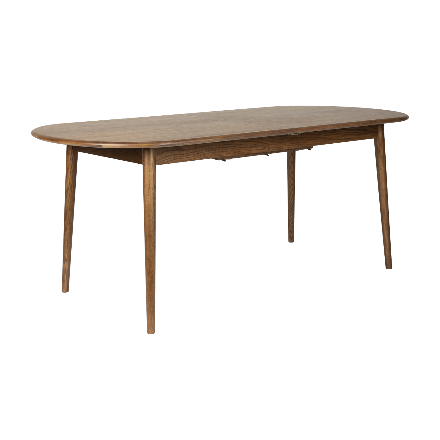 Table à manger ovale avec rallonge en noyer naturel 180/240x90cm Twist - Zuiver