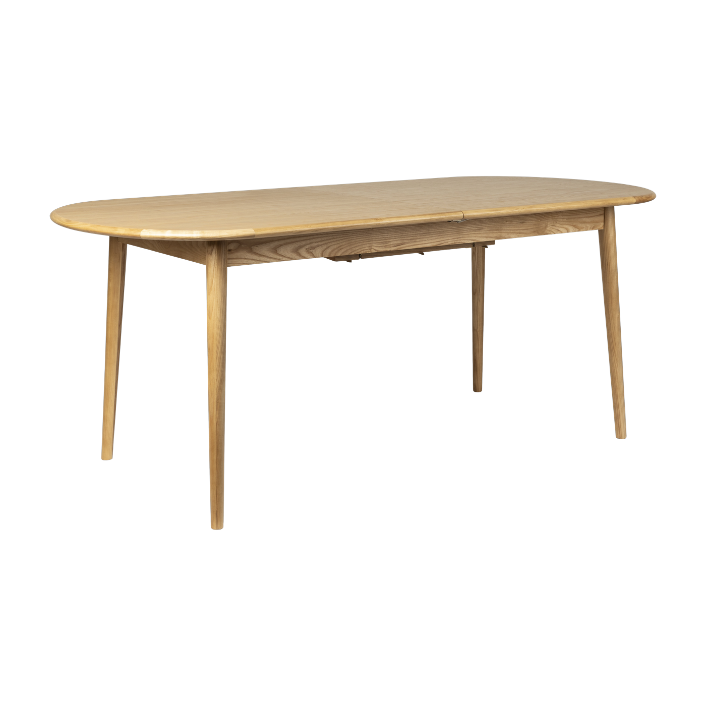 Table à manger ovale avec rallonge en chêne naturel 180/240x90cm Twist - Zuiver