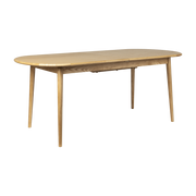 Mesa de comedor ovalada con hoja extensible en roble natural 180/240x90cm Twist - Zuiver