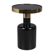 Table d'appoint en métal noir 51cm Glam - Zuiver