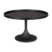 Table basse ronde en chêne noir 69x42cm Jason - Zuiver
