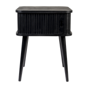 Black ash side table 59cm Barbier - Zuiver