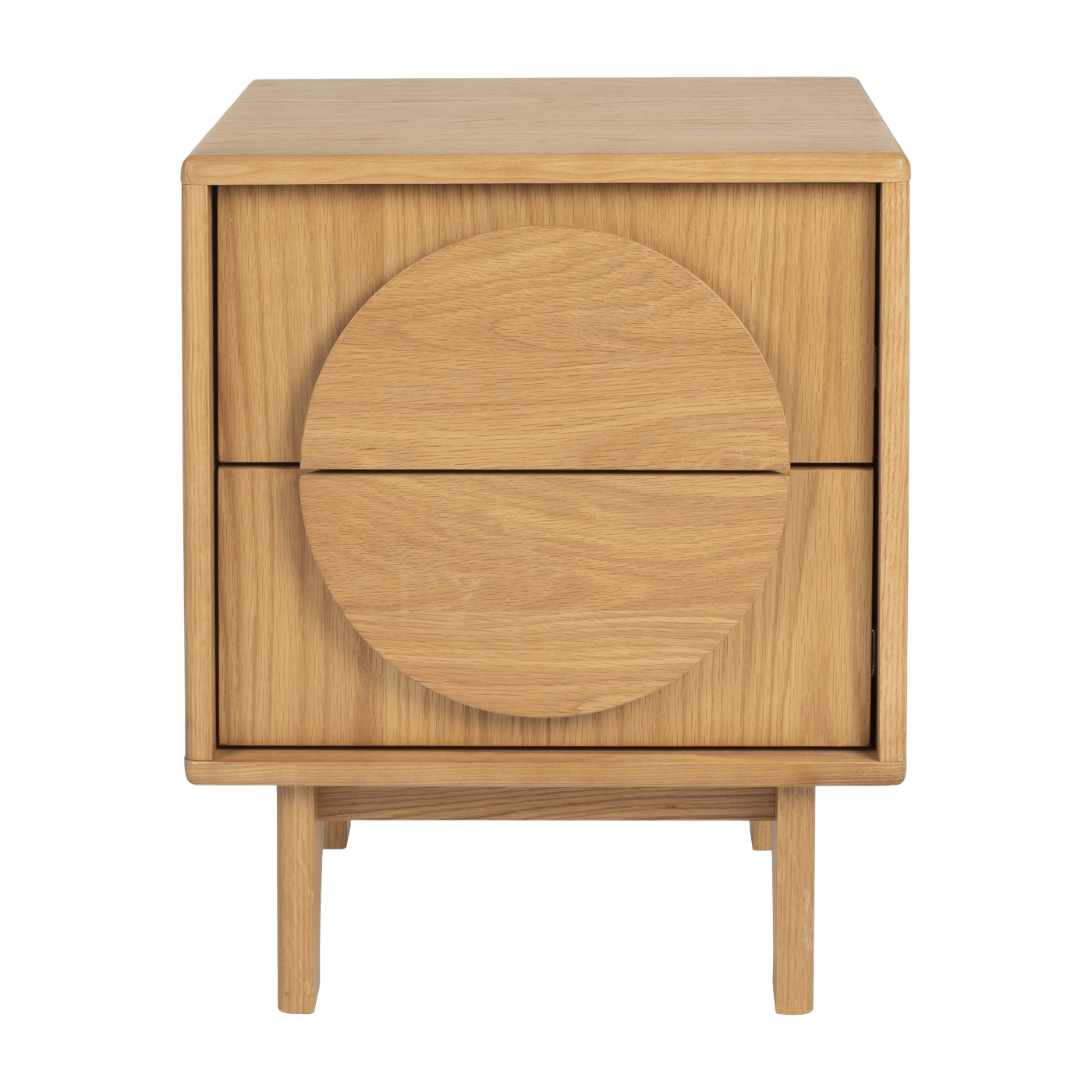 Groove Mesa auxiliar roble natural 55cm - Zuiver