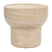 Table d'appoint en béton effet travertin sable 46cm Noble - Zuiver