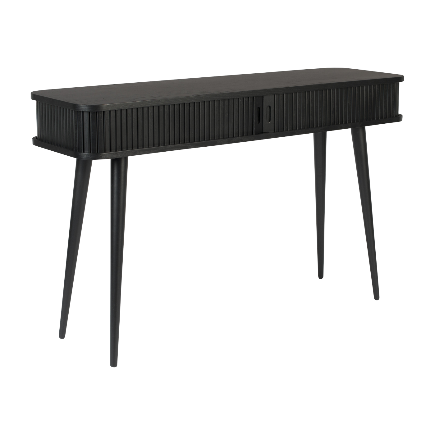 Console en chêne teinté noir 120x35x74cm Barbier - Zuiver