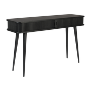 Barbier Consolle in rovere tinto nero 120x35x74cm - Zuiver
