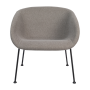 Poltrona Feston 72 cm in tessuto grigio - Zuiver
