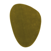 Olive green wool rug 90x130cm CAL 3 - Nanimarquina
