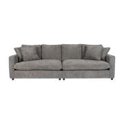 Canapé 3 places en polyester et mélange de lin grey soft 266cm Sense - Zuiver