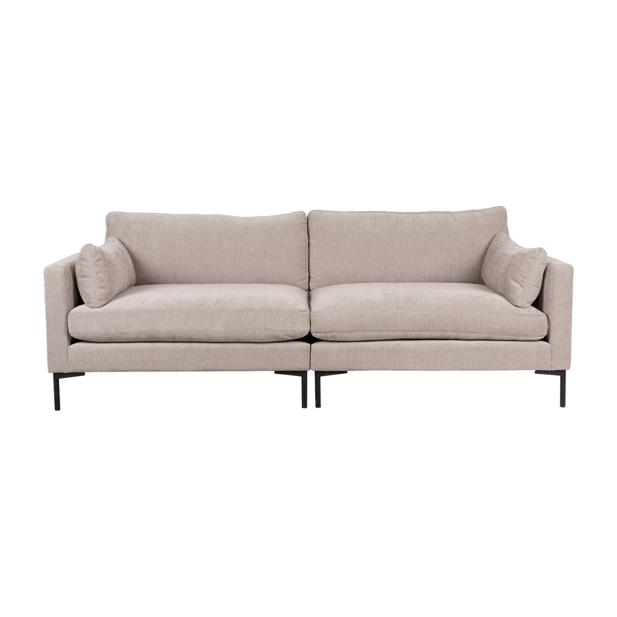 Canapé droit 3 places en polyester latte 230cm Summer - Zuiver