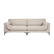 Canapé 3 places en polyester beige 256cm Balcony - Zuiver