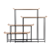 Scaffale in legno e ferro nero 375x200cm Flodka - Zuiver