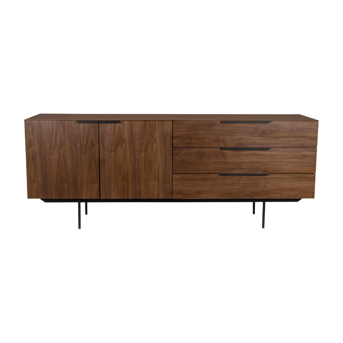 Buffet en noyer 180cm Travis - Zuiver