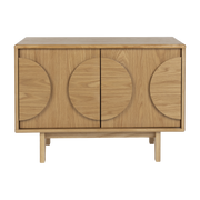 2-türiges Sideboard aus Natureiche 82cm Groove - - Zuiver