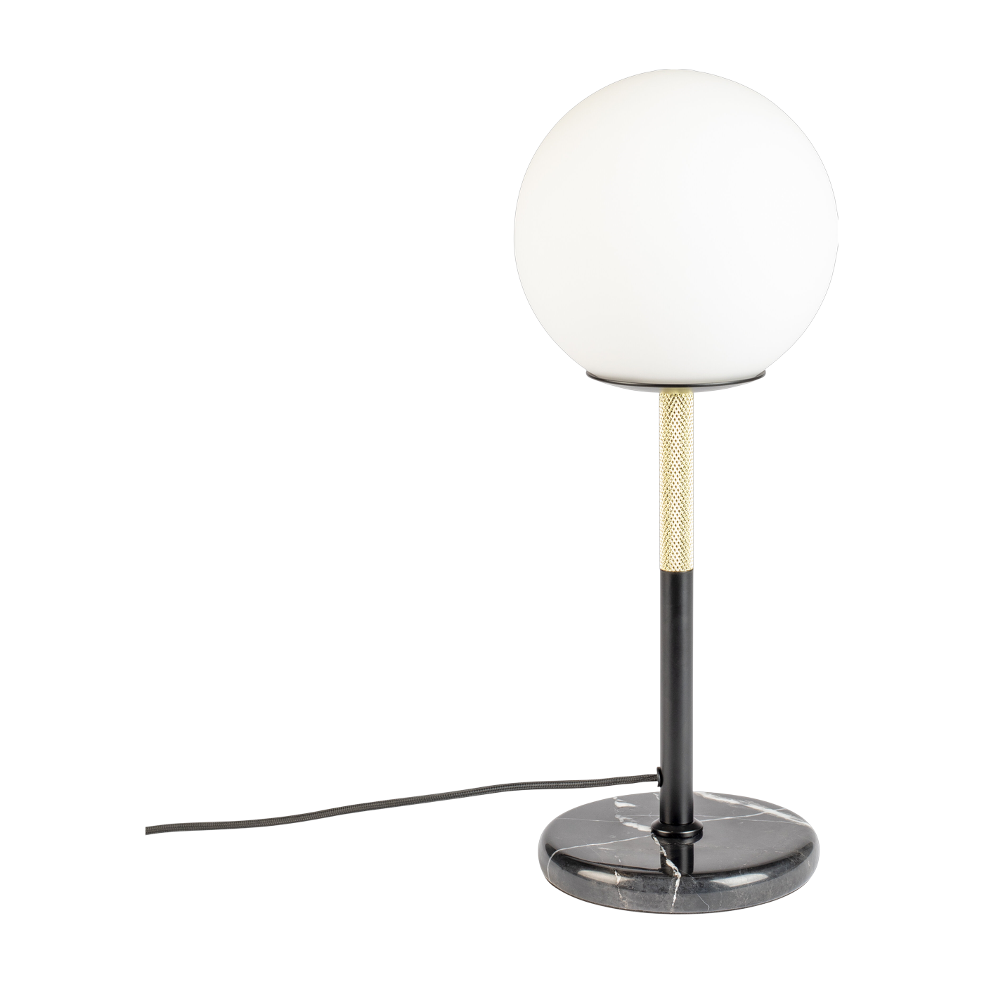 Lampe de table en verre et métal noir 45cm Orion - Zuiver