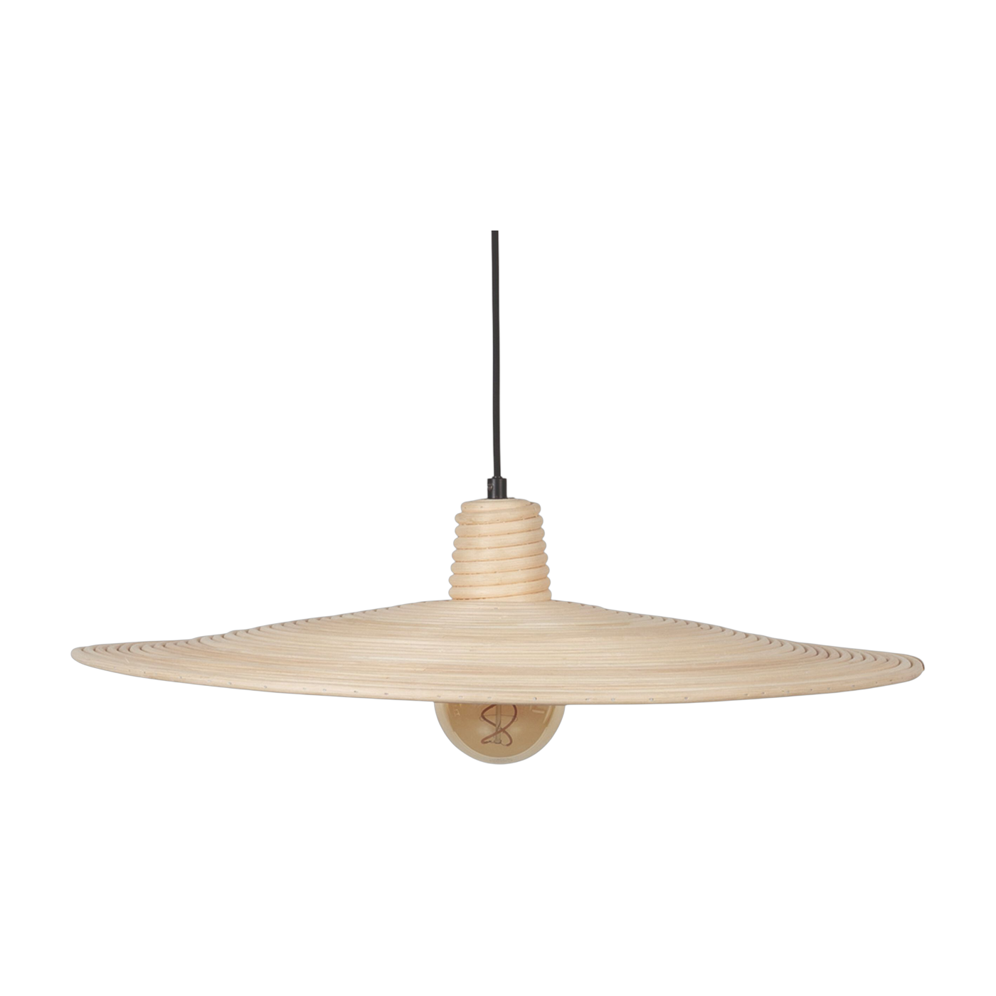Hanging lamp in natural rotin 60cm Balance - Zuiver