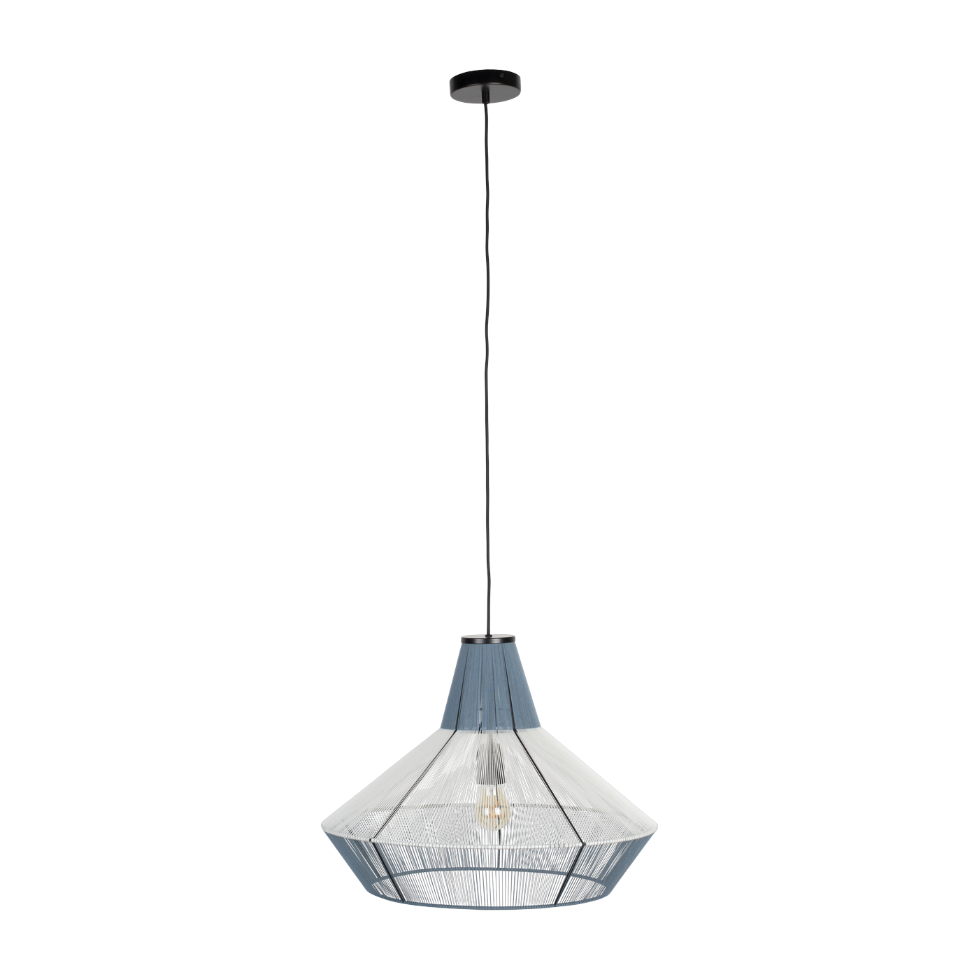 Fairy 55cm light blue cotton pendant lamp - Zuiver