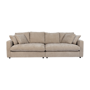 3-Sitzer-Sofa aus Polyester und Leinenmischung nature soft 266cm Sense -. Zuiver