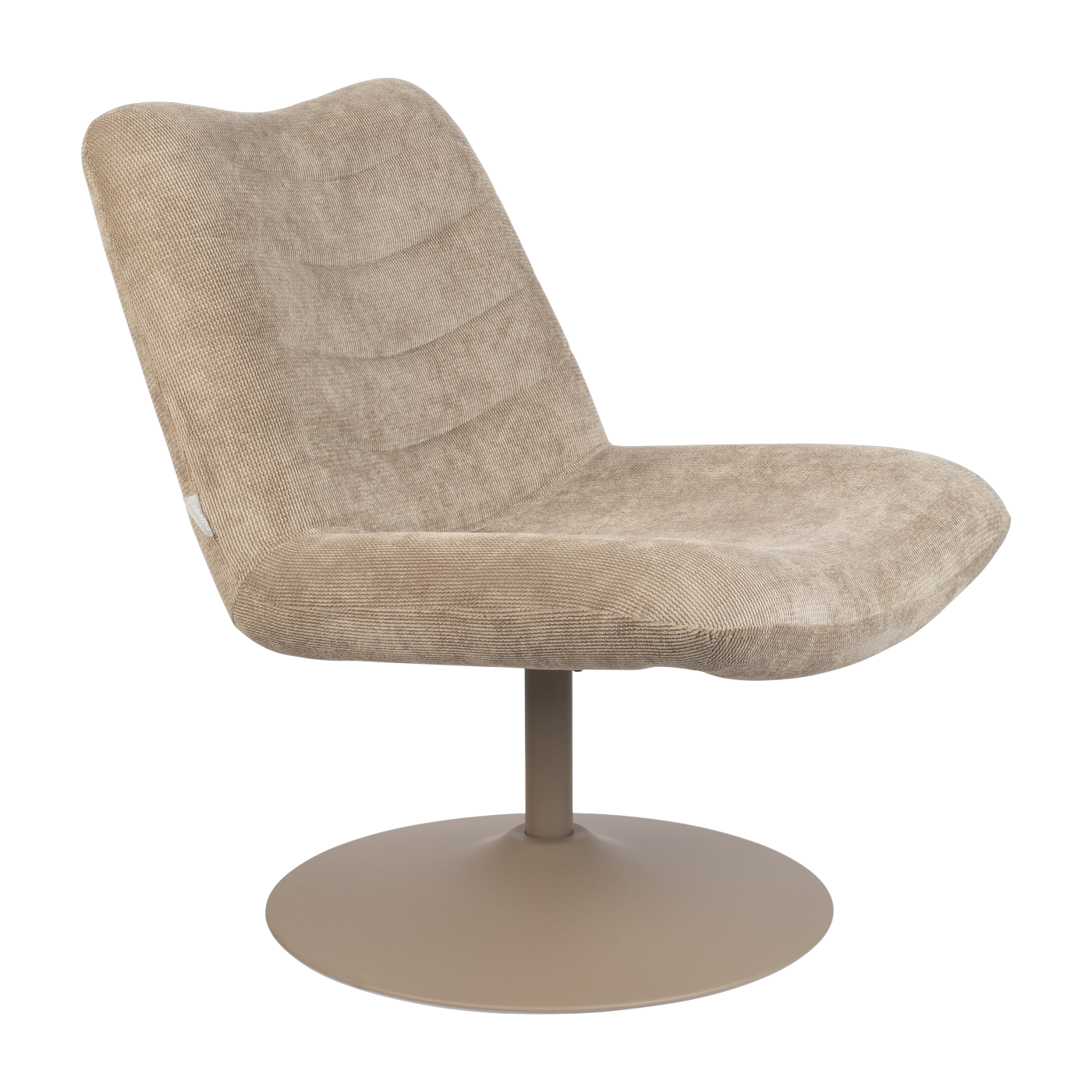 Drehsessel Cord beige 85cm Bubba -. Zuiver