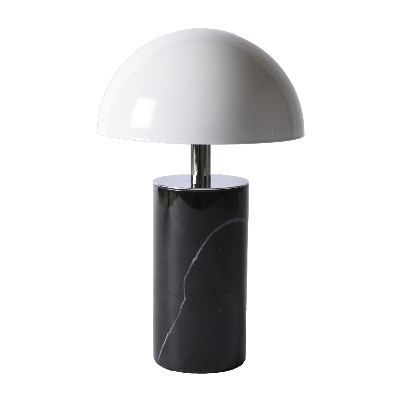 Wandering lamp in black marbre and white shade 15x27cm Adei - Baccaris