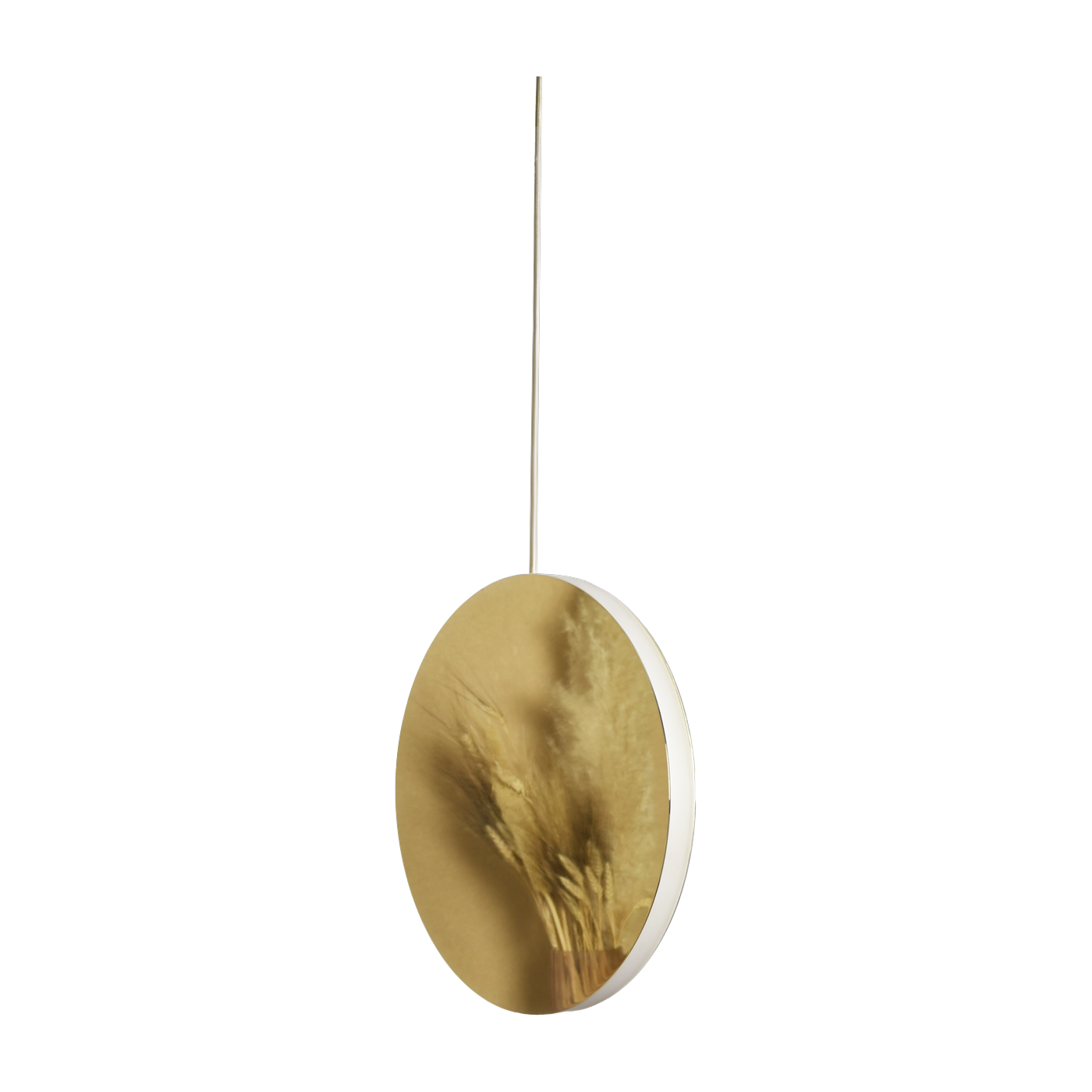 Dimmable suspension lamp in mirror polished 45x3cm Myra - Baccaris
