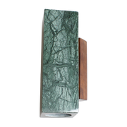 Applique rectangulaire en marbre vert 8x11,5x25cm Kali - Baccaris