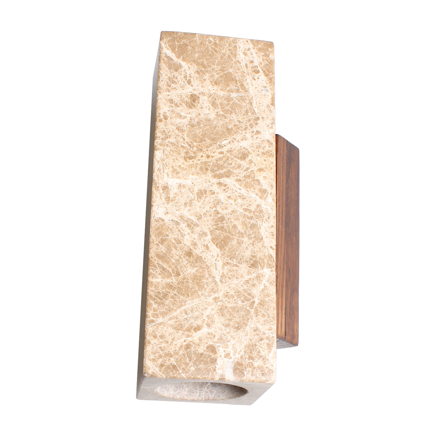 Rectangular wall light in marbre beige 8x11. 5x25cm Kali - Baccaris