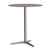 Table ronde en acier inoxydable mat 65x75cm Isla x Paul Delrez - Koge Design