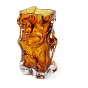 Vase recycled glass orange 16x15x29cm Ice - Pols Potten