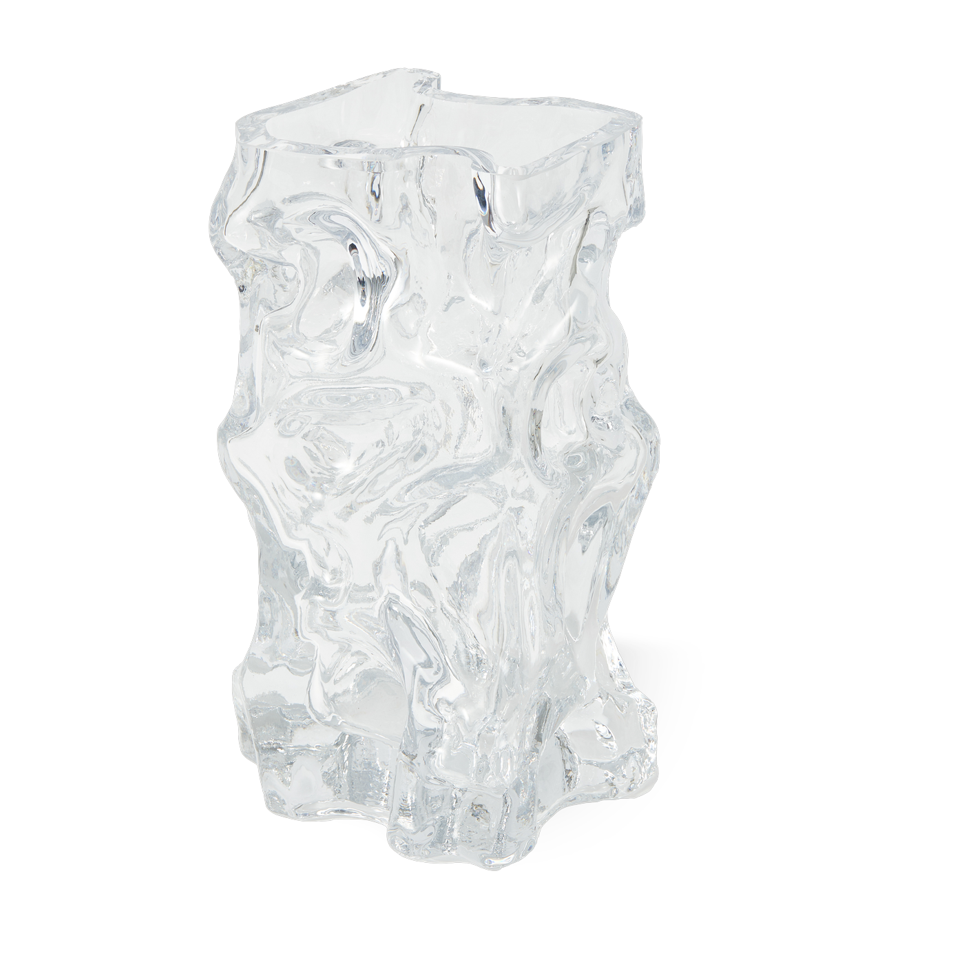 Vase recycled glass trasnparent 16x15x29cm Ice - Pols Potten