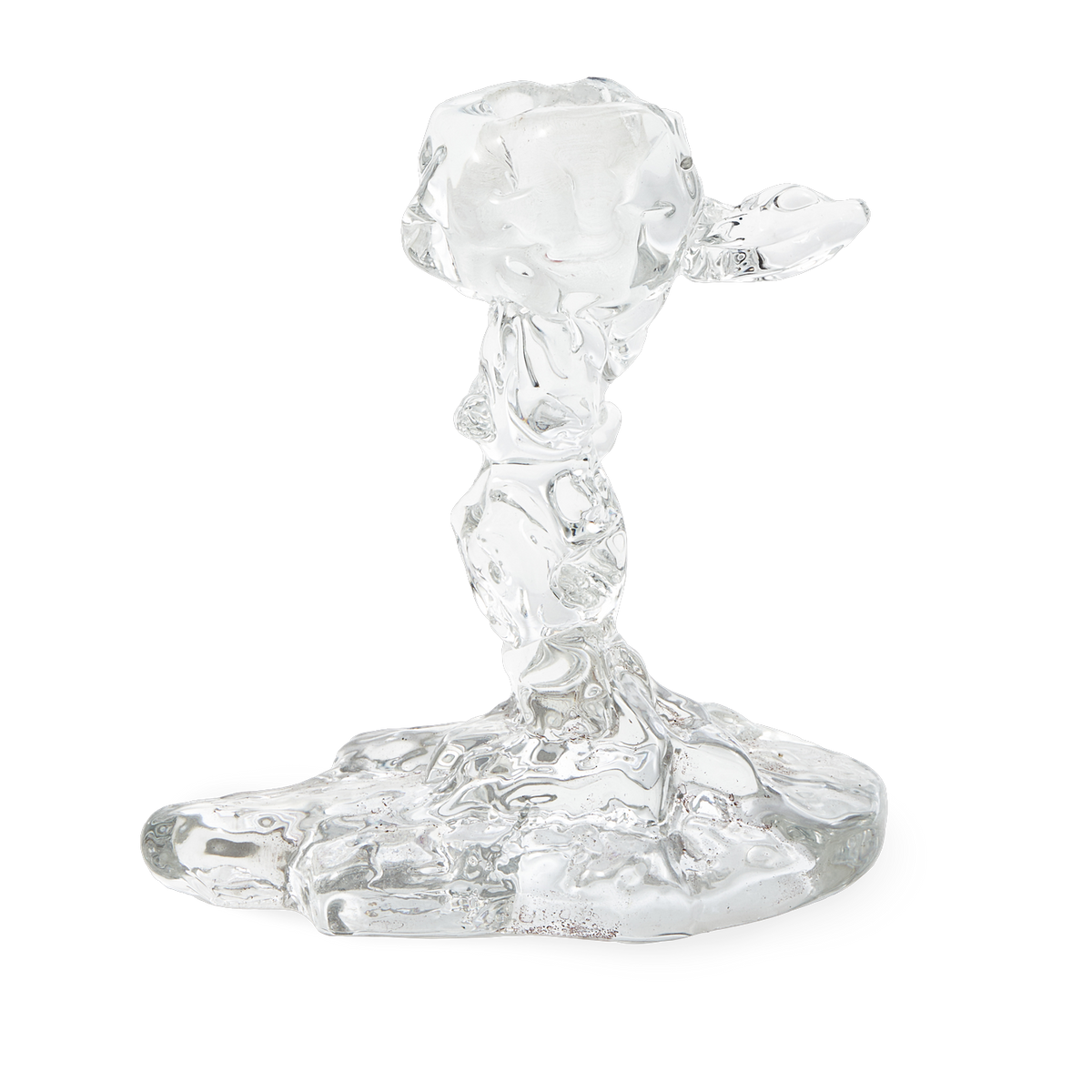 Clear glass candleholder Drip - Pols Potten