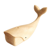 Natural birch whale figurine I Piccolini - EMKO