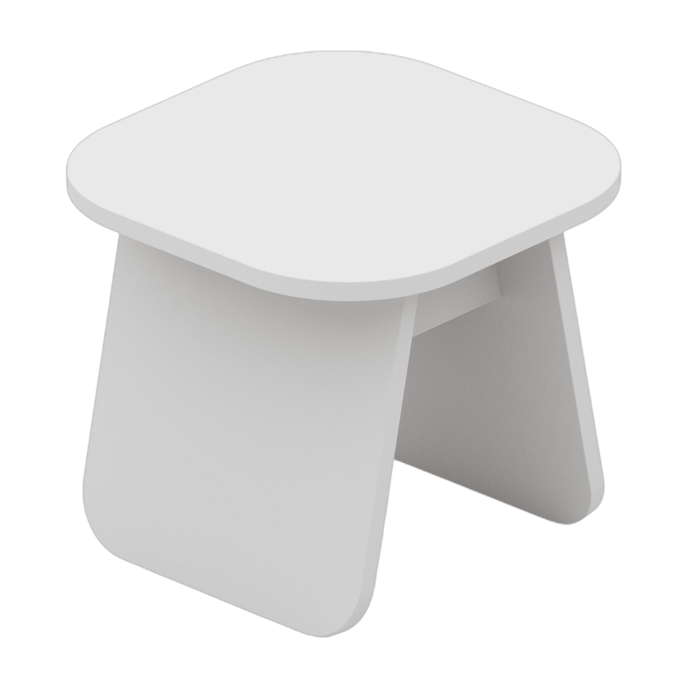 Square white oak side table 40x40x35cm Momoko - EMKO
