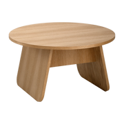 Coffee table ronde in oiled oak 71x38cm Momoko - EMKO
