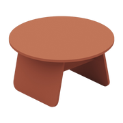 ronde Mesa de centro de roble terracota 71x38cm Momoko - EMKO