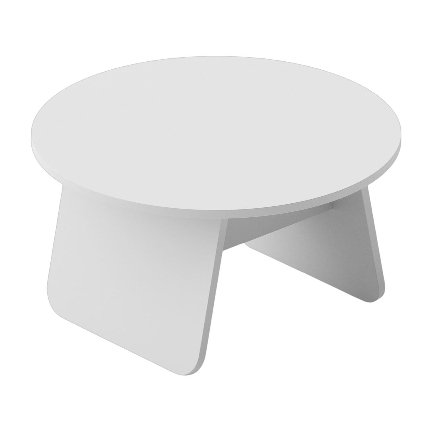 ronde Tavolino in quercia bianca 71x38cm Momoko - EMKO