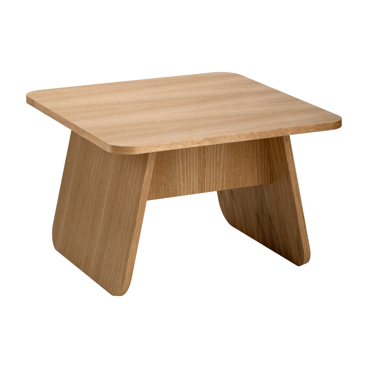 Quadratischer Beistelltisch aus geöltem Eichenholz 60x60x38cm Momoko -. EMKO