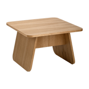 Quadratischer Beistelltisch aus geöltem Eichenholz 60x60x38cm Momoko -. EMKO