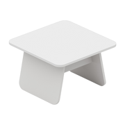 Mesa de centro cuadrada de roble blanco 60x60x38cm Momoko - EMKO