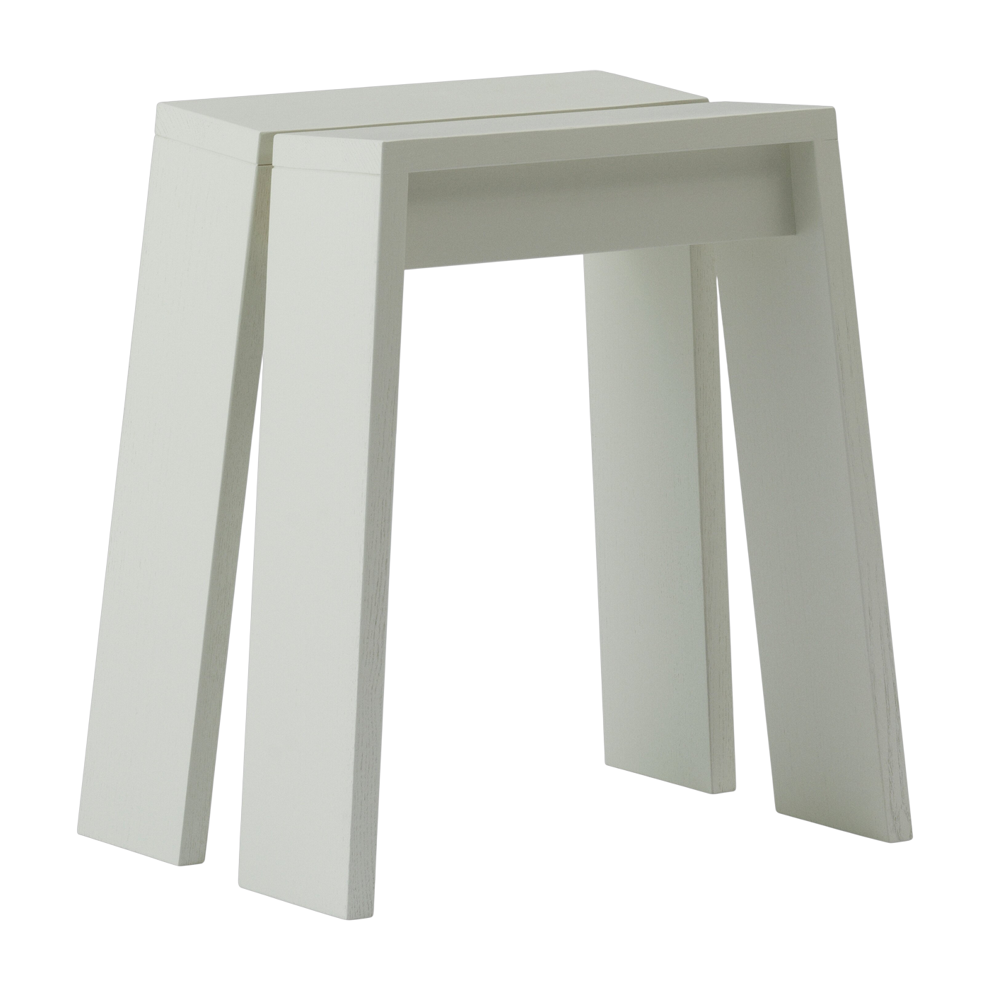 Sgabello Let in frassino tinto grigio 46 cm - Normann Copenhagen